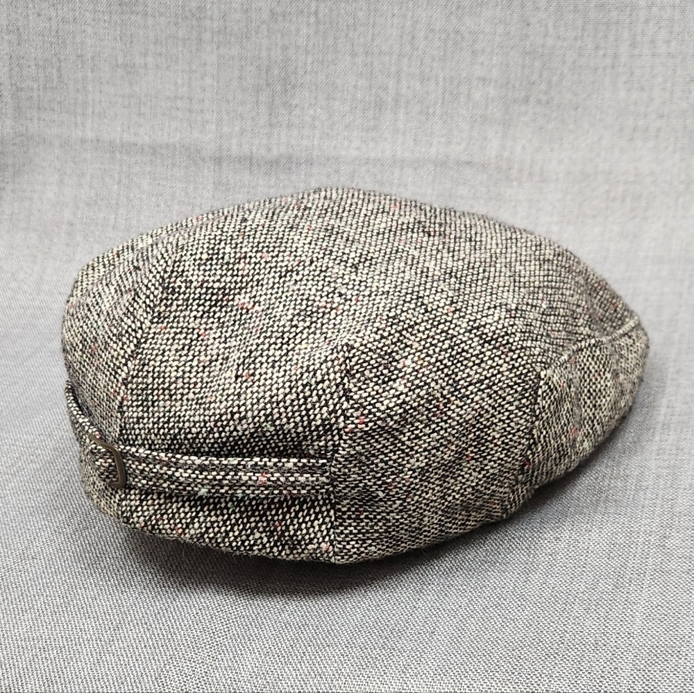 Vintage Haband Tweed Touring Herringbone Cap USA Made. lg